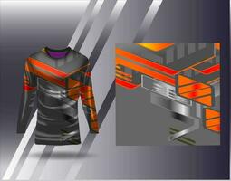 Sports jersey and tshirt template sports design for football racing gaming jersey vector