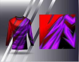 Sports jersey and tshirt template sports design for football racing gaming jersey vector