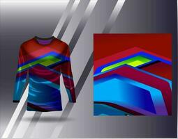 Sports jersey and tshirt template sports design for football racing gaming jersey vector