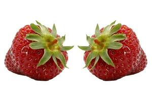 Strawberry. Ripe and juicy strawberry without background. photo