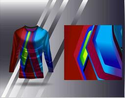 Sports jersey and tshirt template sports design for football racing gaming jersey vector