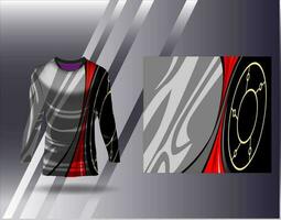 Sports jersey and tshirt template sports design for football racing gaming jersey vector