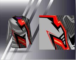 Sports jersey and tshirt template sports design for football racing gaming jersey vector