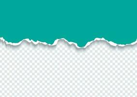 Rasgado papel , horizontal creativo Rasgado papel con suave sombra vector