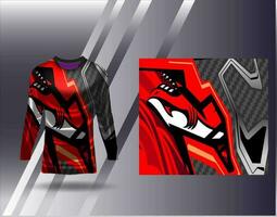 Sports jersey and tshirt template sports design for football racing gaming jersey vector