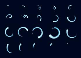 Water motion sprite sheet, Vfx rotate animation vector