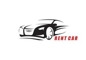 Car rent icon, carsharing or taxi rides service vector