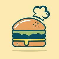 Burger Pop Art Vector, Illustration. Icon and Graphic vector