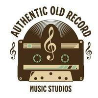 Vector Retro Music - Old Record