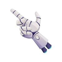 Future artificial technology robot cyborg hand vector