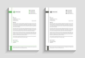 Minimal business letterhead design template vector