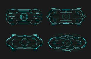 HUD aim control frame interface futuristic target vector