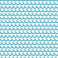 Sea and ocean blue waves seamless vector pattern