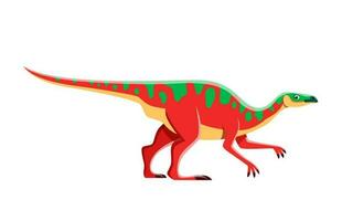 Cartoon Anatotitan dinosaur character, dino toy vector