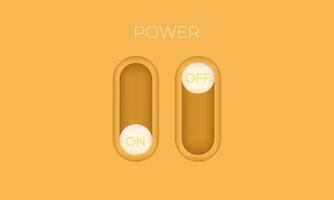 illustration creative orange button day night switching mode neomorphism 3d vector symbols isolated on background