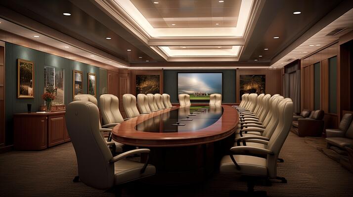 modern executive conference room