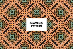Seamless pattern with floral elements. colorful vector abstract design. Decorative lattice in Arabic style. Background for textile, fabric and wrapping.