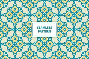 Seamless pattern with floral elements. colorful vector abstract design. Decorative lattice in Arabic style. Background for textile, fabric and wrapping.