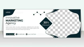 Modern abstract corporate timeline cover design, business social media banner and web banner template. vector