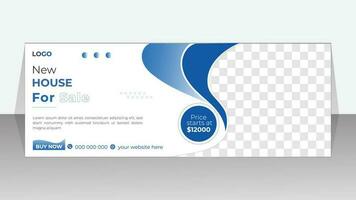 Modern abstract real estate timeline cover design, social media and web banner template. vector