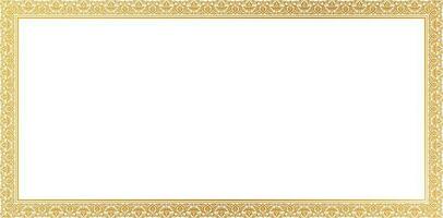 vector illustration gold picture frame ornamental isolated white backgrounds for certificate of completion template, Presentations, User interface ads, Layouts, collages, place text of advertisements