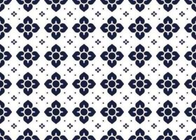 geometric and flower shape ethnic fabric seamless pattern for cloth carpet wallpaper background wrapping etc. vector