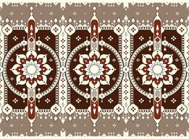 geometric and mandala ethnic fabric pattern for cloth carpet wallpaper background wrapping etc. vector