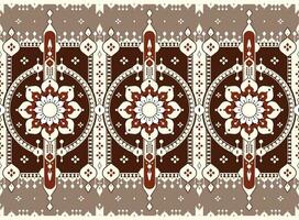 geometric and mandala ethnic fabric pattern for cloth carpet wallpaper background wrapping etc. vector