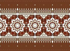 geometric and mandala ethnic fabric pattern for cloth carpet wallpaper background wrapping etc. vector