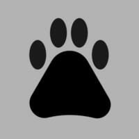 Paw Prints. Dog or cat paw. The imprint of dog paws vector illustration. Vector paw icon. Free vector illustration.