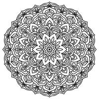 mandala modelo resumen floral ornamento vector