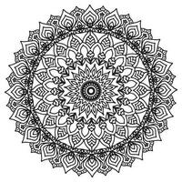 mandala modelo resumen floral ornamento vector