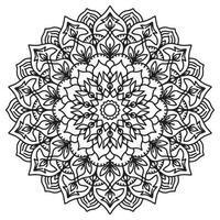 mandala modelo resumen floral ornamento vector