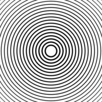 Concentric circle elements, spaced concentric circle, rings sound wave, line in a circle concept, black circular pattern. Radar screen concentric circle elements. vector