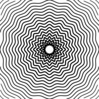 Concentric circle elements, spaced concentric circle, rings sound wave, line in a circle concept, black circular pattern. vector