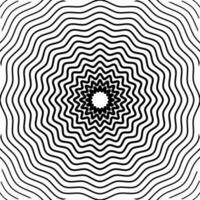 Concentric circle elements, spaced concentric circle, rings sound wave, line in a circle concept, black circular pattern. vector
