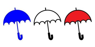 paraguas icono vector ilustración. adecuado para logo, sitio web diseño.