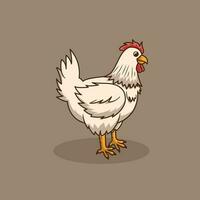 White Chicken The Illustration vector