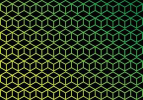 Cube Line Art Background vector