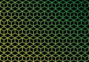 Cube Line Art Background vector