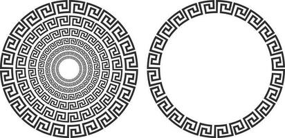 black and white circular circle shape vector ornament
