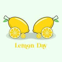 Lemon Month, Lemon Vector, Lemon Icon vector