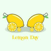 Lemon Month, Lemon Vector, Lemon Icon vector