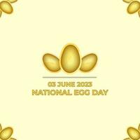 dia nacional del huevo vector