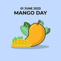 mango día, mango vector