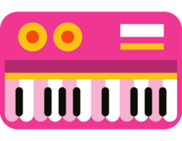 Rosa Klavier Instrument Musical png