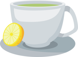 lemon tea in cup png