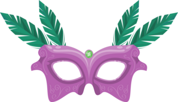 mardi gras lila mask png