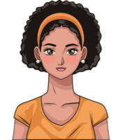 beauté jeune femme afro png