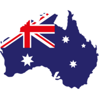 australian flag in map png